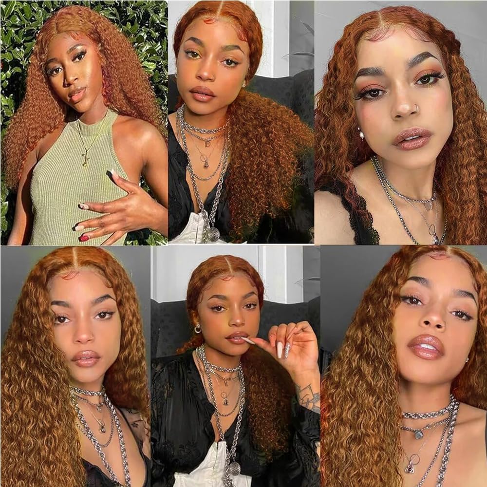 28 30 32 inch #30 Bundles Human Hair Brown Deep Wave 3 Bundles Light Brown Human Hair Bundle 150g