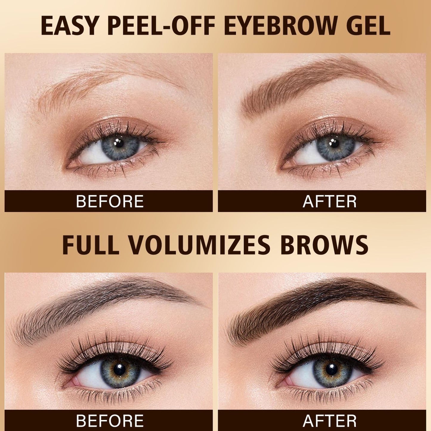 Ultra-Smooth Glide Eyebrow Definer Pencil, Waterproof Long-Lasting Makeup, Creates Soft Natural Brows, Vegan and Cruelty-Free Eye Cosmetics (Light Brown)