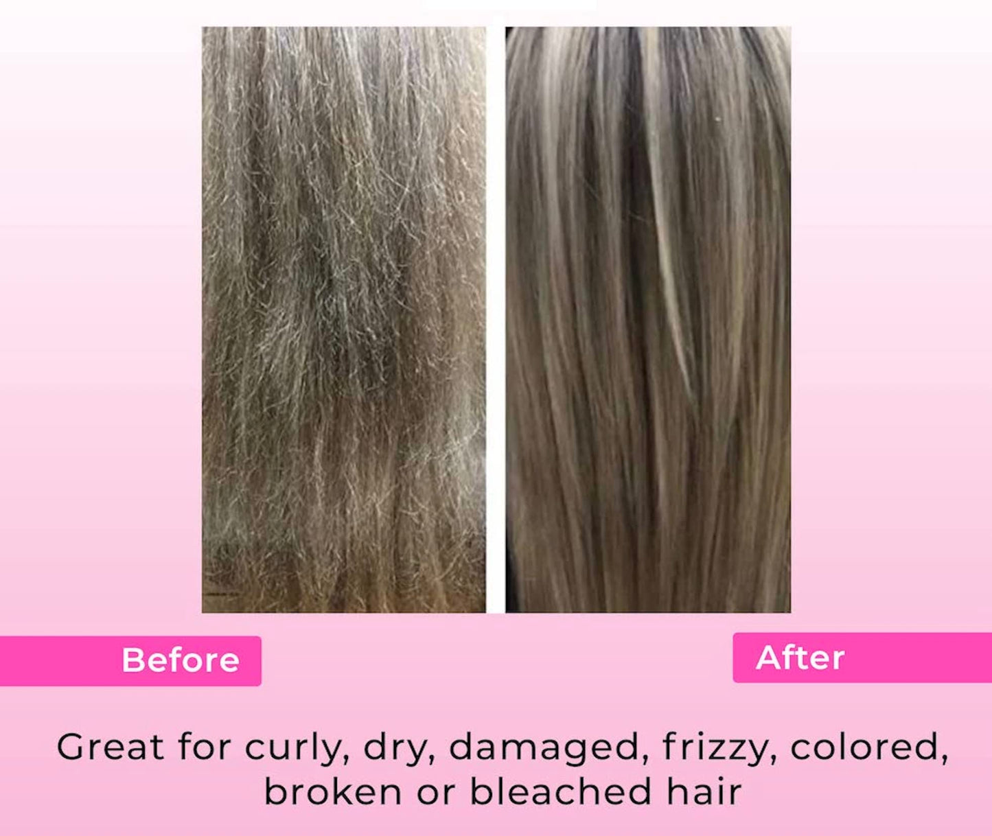 Hair serum for frizzy and damaged hair: Anti Frizz Hair Serum with Hydrating and Strengthening Properties. Non-Oily Hair Treatment Serum for Shine and Frizz Control (50ml / 1.69Fl. Oz)