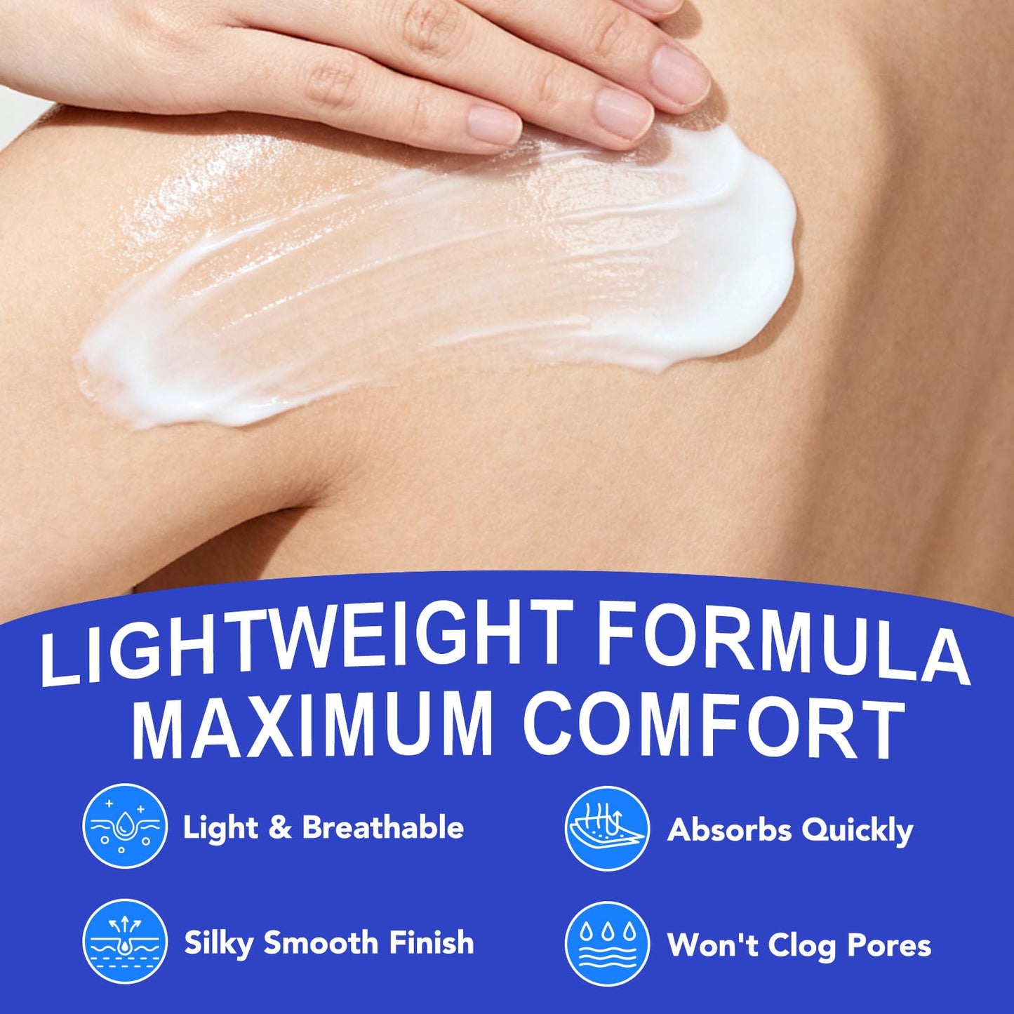Cystic Acne & Folliculitis Care Cream for Face and Body - 1% Salicylic Acid & Multi-Acid Complex - Stubborn Spot Blemish, Pimple & Butt Breakout Clearing Control - Suitable for Sensitive Skin