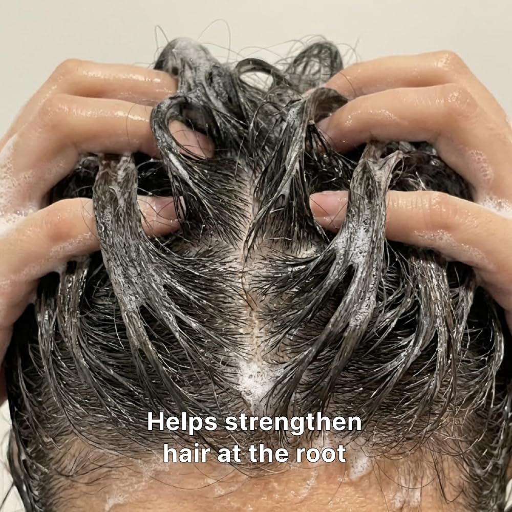 Black Grain Strengthening Shampoo for Thinning Hair - Reduces Breakage & Enhances Scalp Health | 16.9 fl oz / 500ml