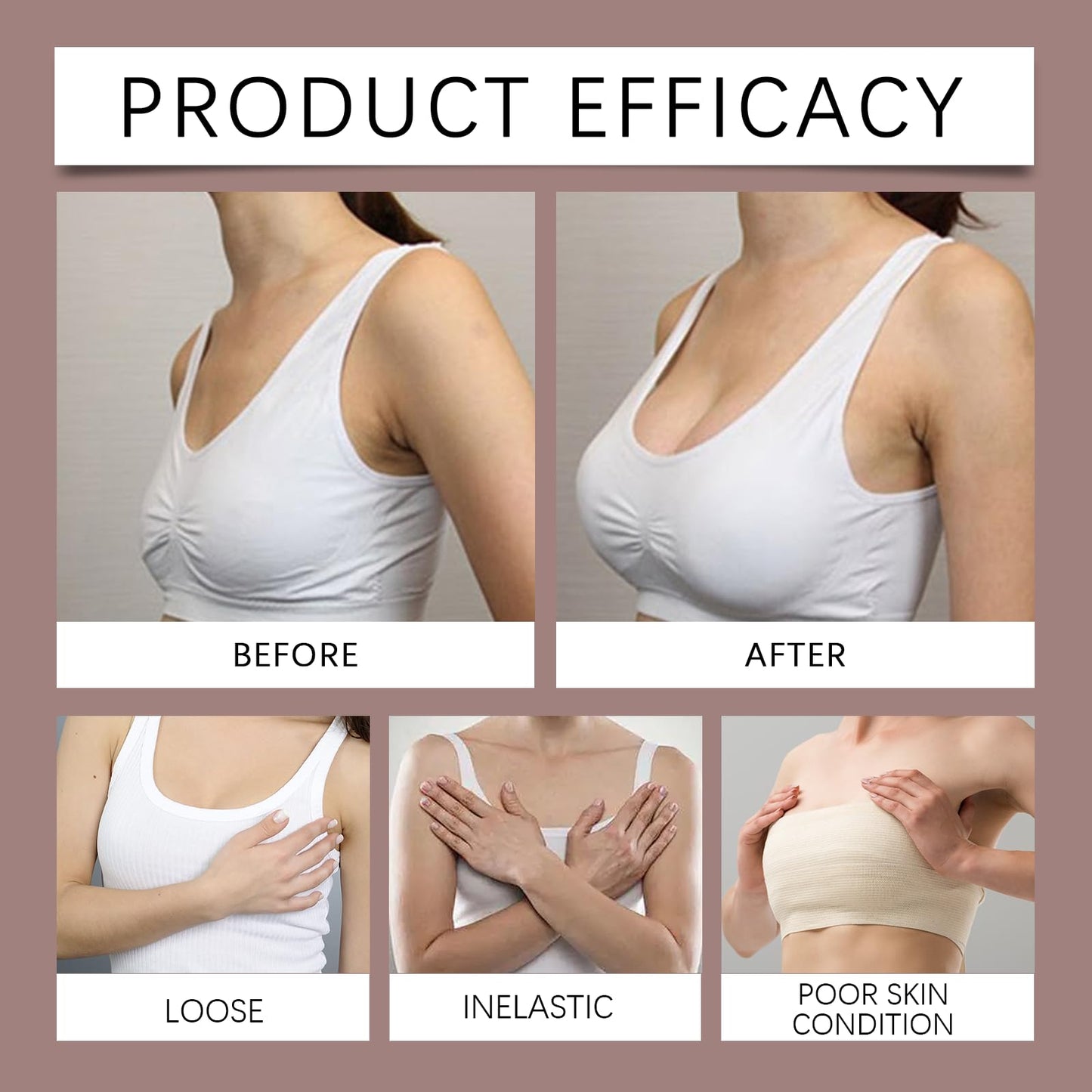KunMan Bust Lift Oil, Breast Plump Oil, Lightweight & No-Greasy, Lift, Firm & Plum Naturally, for All Skin Types, 1Fl.oz
