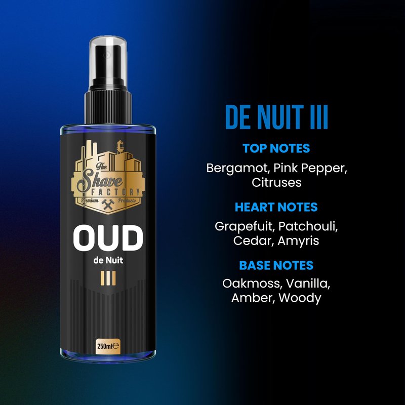 the shave factory After Shave Cologne Series (03 Oud III De Nuit)