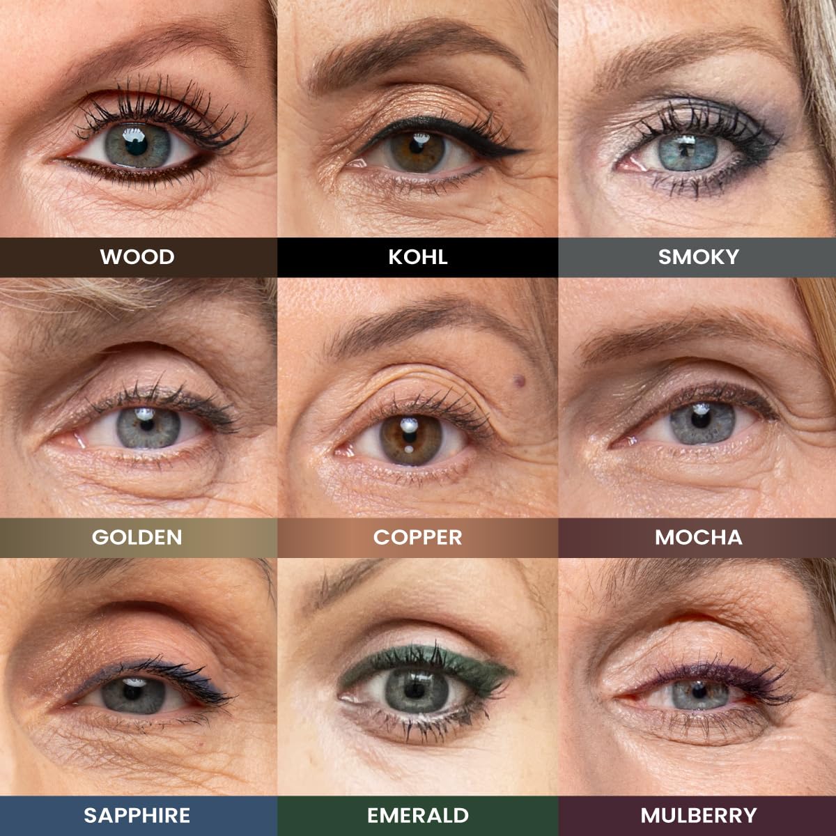 PrimeEyes Glide Eyeliner for Mature Women - Water-Resistant, Long-Lasting Gel Cream | Sapphire Blue