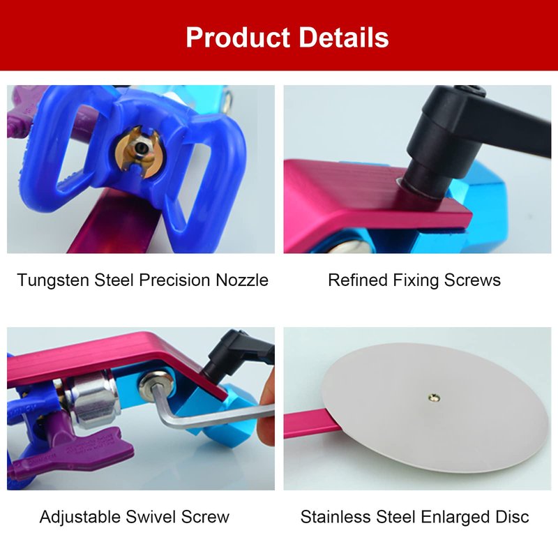 Airless Spray Gun Guide Spray Tool Paint Accessory Extension Airless Paint Sprayer Nozzle (silver)