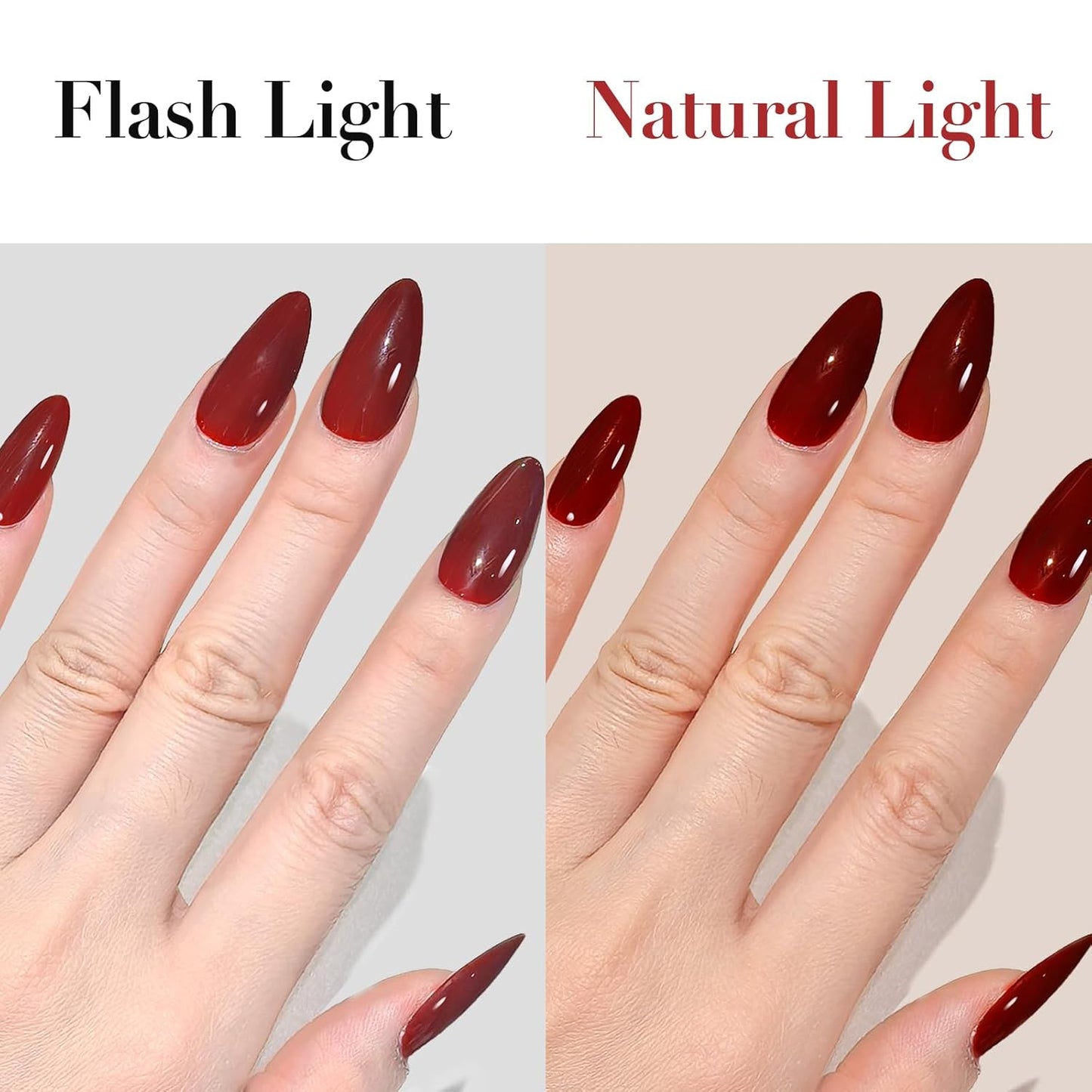 Glamermaid Cherry Red Press-On Nails - Handmade Jelly Soft Gel | Medium Almond & Stiletto Shapes