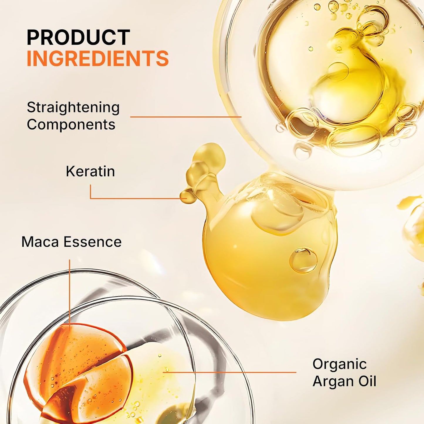Maca Essence Hair Treatment Kit - Professional Keratin Straightening for Softer, Shinier Hair | 12 Weeks Home Use, All Hair Types