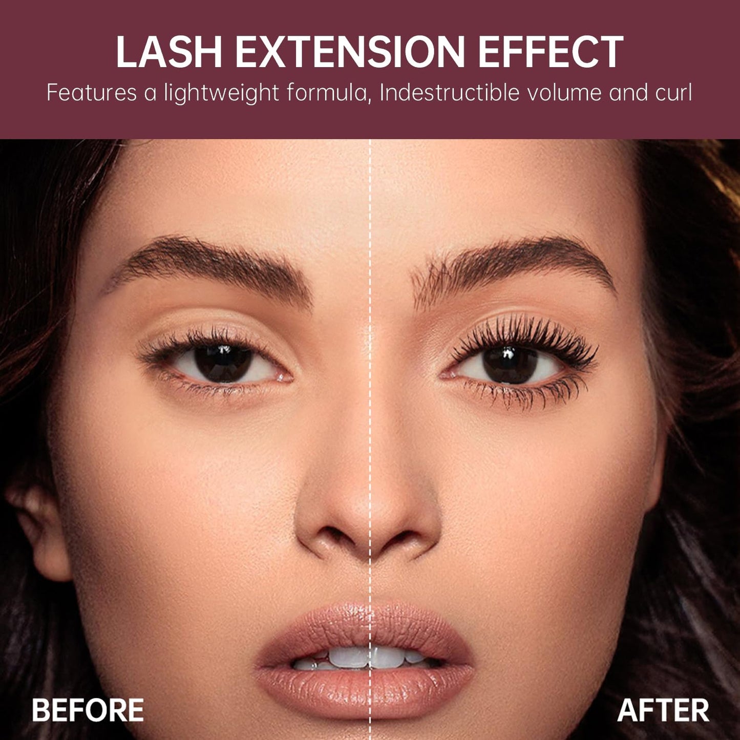 Waterproof Mascara - 7D Lengthening & Thickening Formula | 2PCS Black for Fuller Lashes
