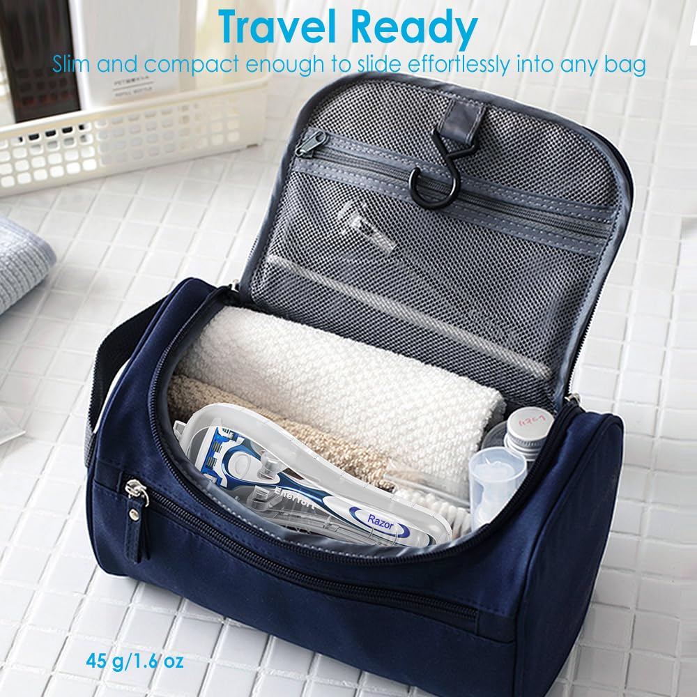 Enerfort Razor Case Compatible with Gillette Proglide Fusion Men's Razor, Manual Razor Travel Protector Case with Carrying Bag - Clear