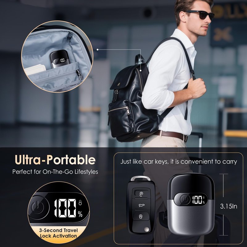 Electric Razor for Men, Foil Shaver and Beard Trimmer for Dry and Wet,Battery LED Display USB-C Fast Charge, IPX7 Waterproof Portable Travel Shaver