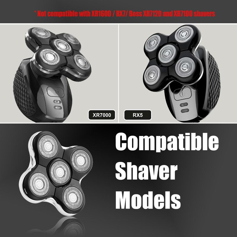 XR7000 Balder Pro Replacement Head Compatible with Remington Balder Pro Head Shaver Model XR7000/XR1500/XR1501 (4 Count)