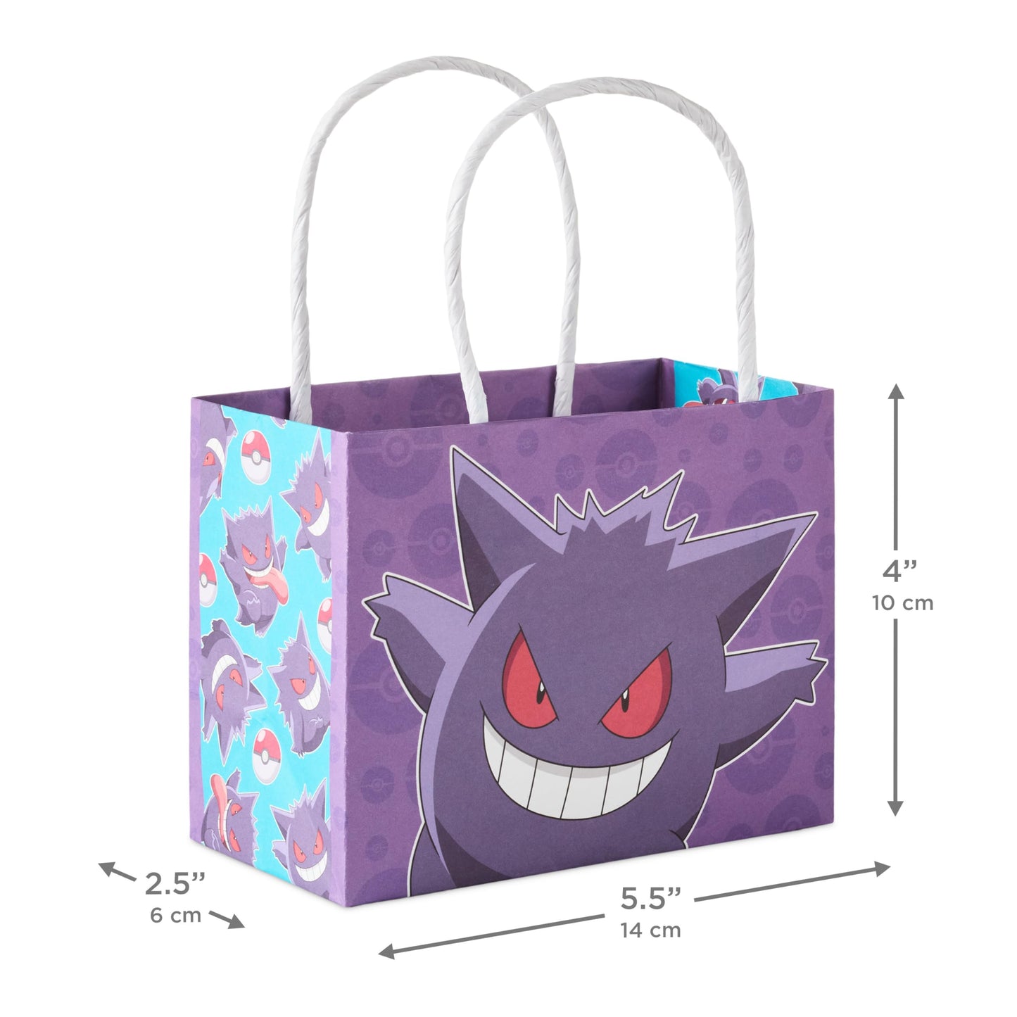 Hallmark Pokémon 4" Mini Gift Bags (18 Bags: Pikachu, Charizard, Gengar, Eevee) for Birthday Party Favors, Gift Cards, Classroom Treats