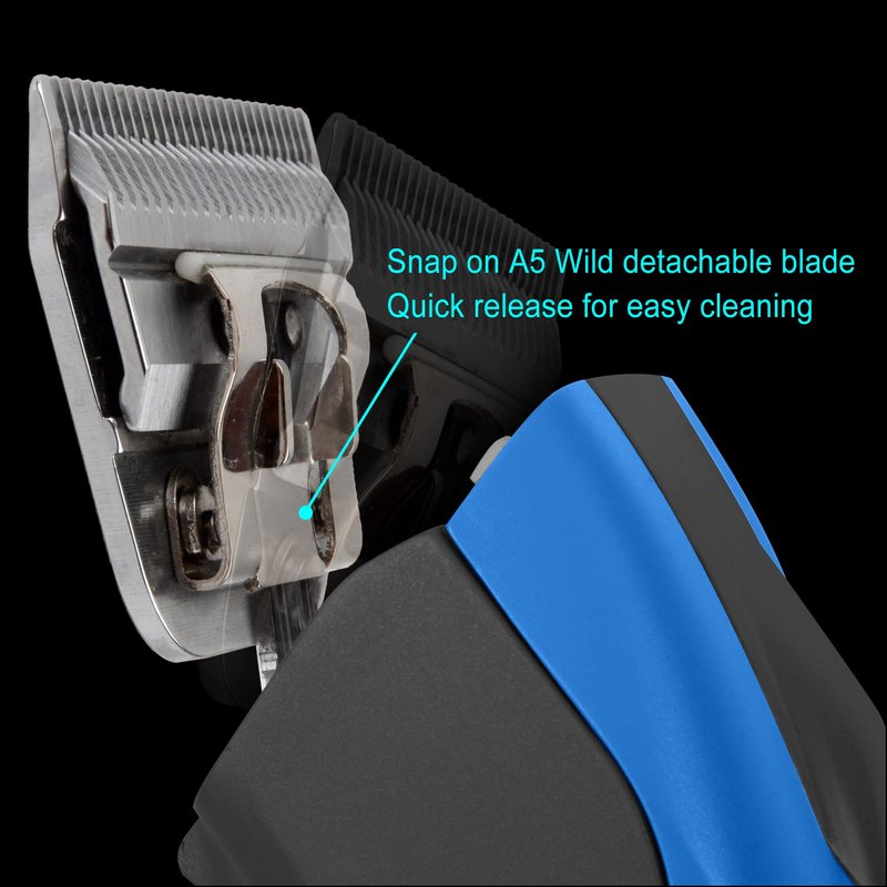 FURZONE Detachable Blade - 4FW Clipper Blade 3/8", Japanese Steel, Extra Durable, Compatible with Most Oster, Wahl A5 Clippers