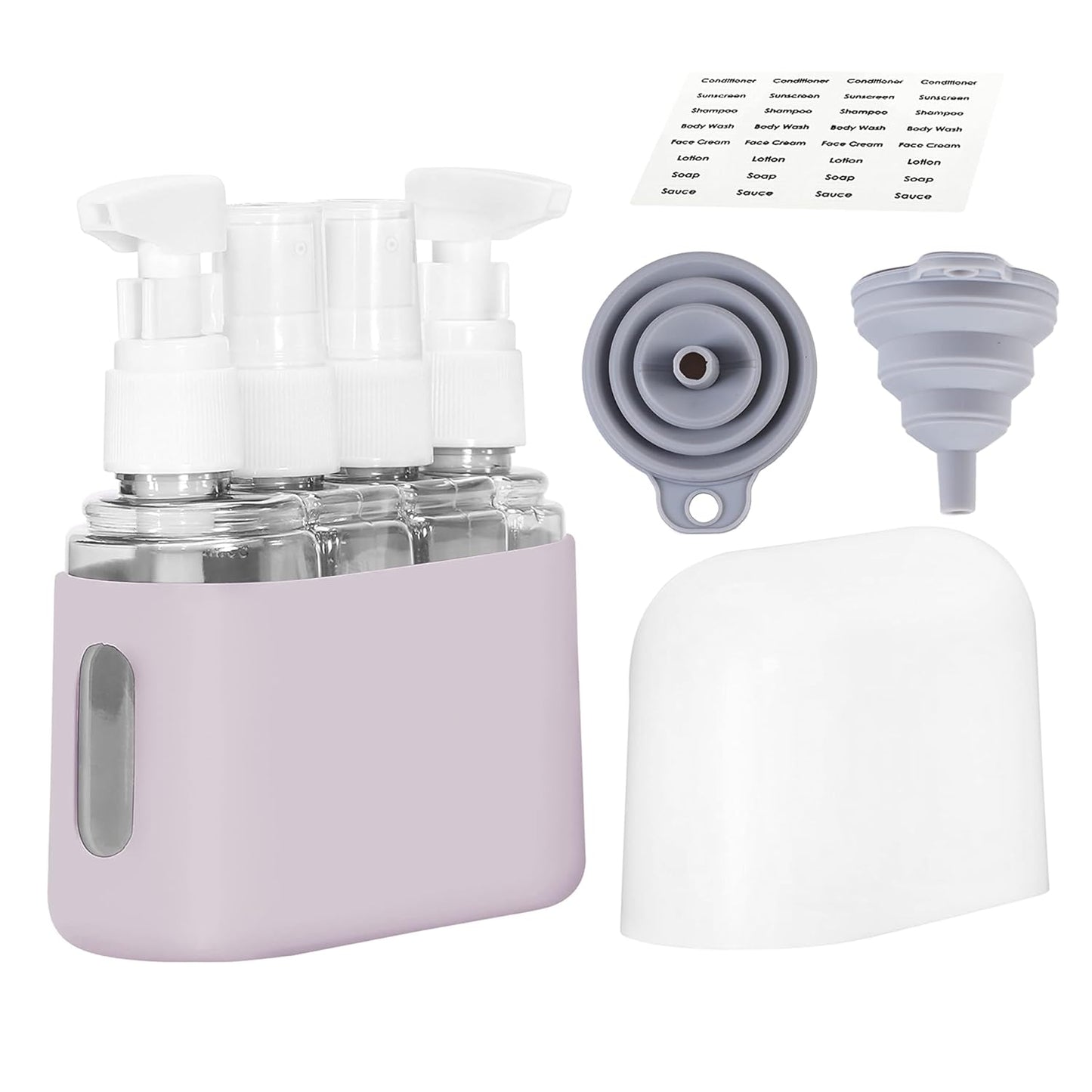 Travel Bottles - Leak Proof Toiletry Containers | TSA Approved Kits with Labels