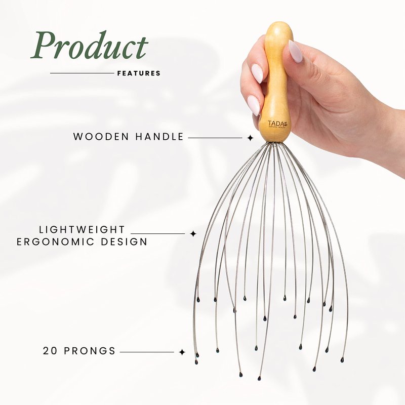 TADA Natural Beauty Wood Gua Sha Tools Lymphatic Drainage Massager Wooden Guasha Tool (Body gua sha)
