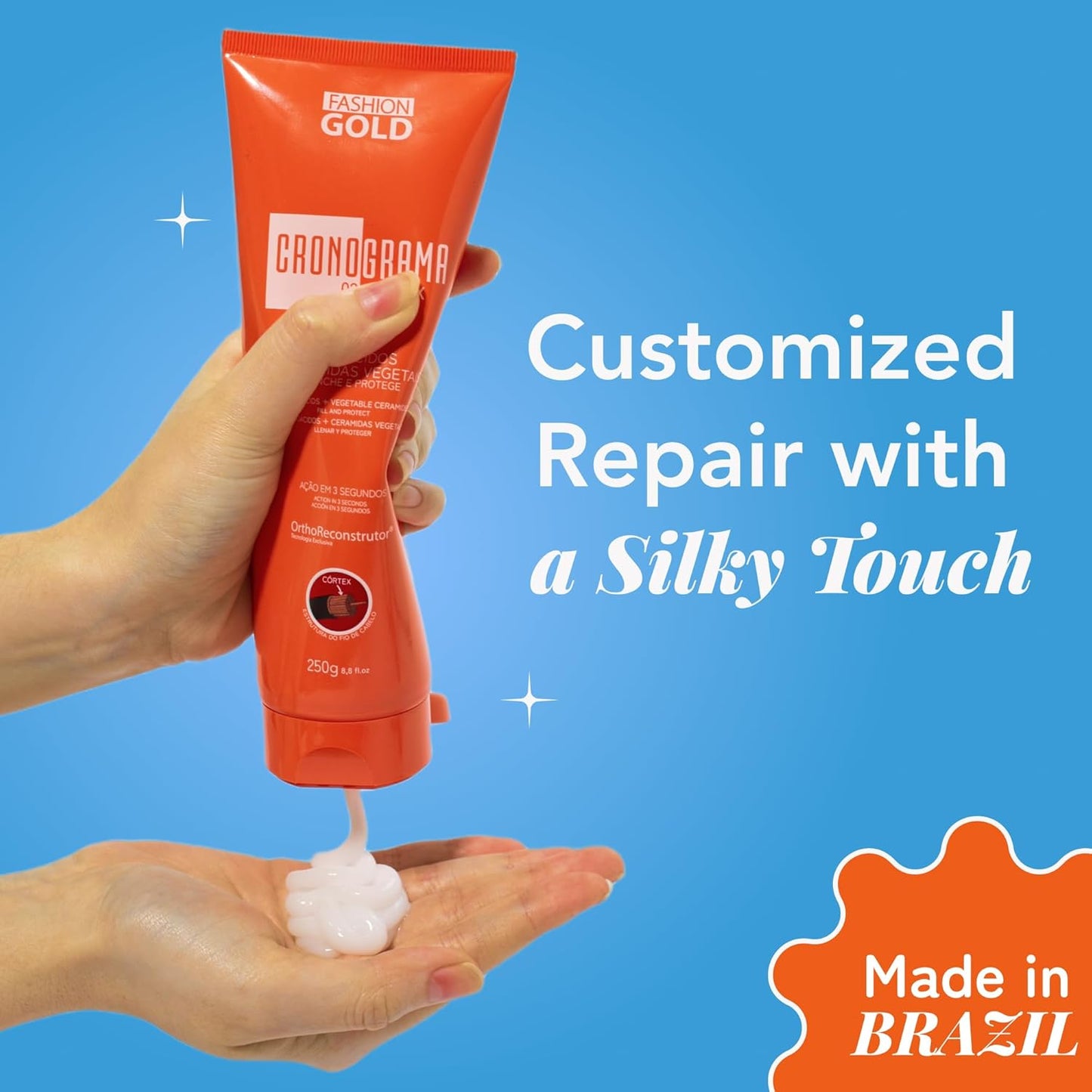 Hair Mask for Damaged Hair - 3-Second Hair Fix Deep Conditioning Treatment | Frizz-Free Solution