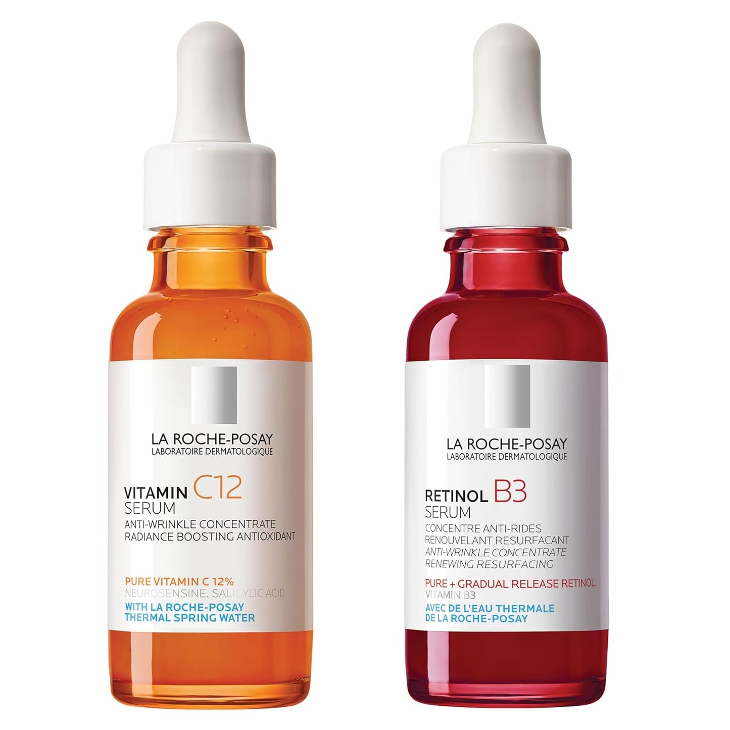 La Roche-Posay Vitamin C Serum - 12% Hydrating Face Serum with Hyaluronic & Salicylic Acid | Radiance Boost, 1 oz for Normal/Oily Skin