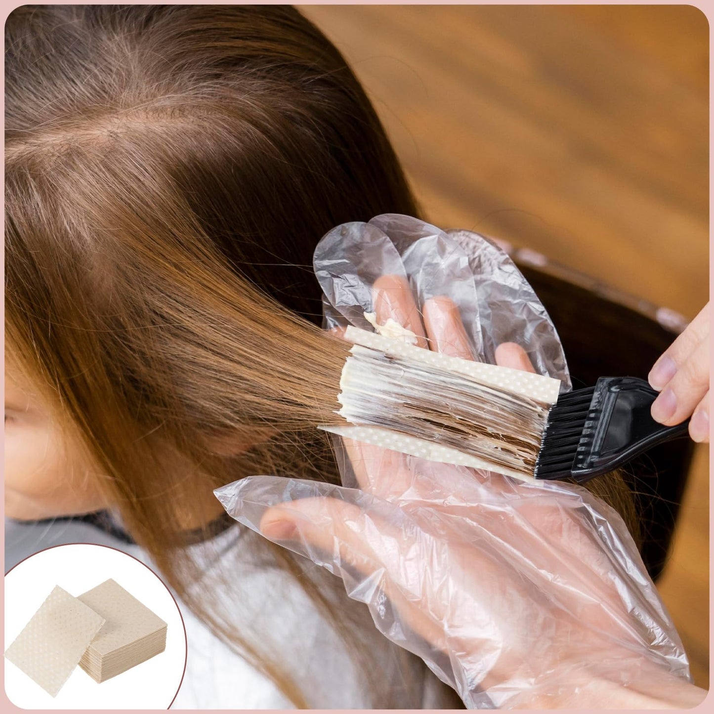 200 Pcs End Papers for Hair Perm Disposable Salon Perm Paper for Hair High Temperature Resistant Curling Papers for Cold Hot Perms Styling Tools
