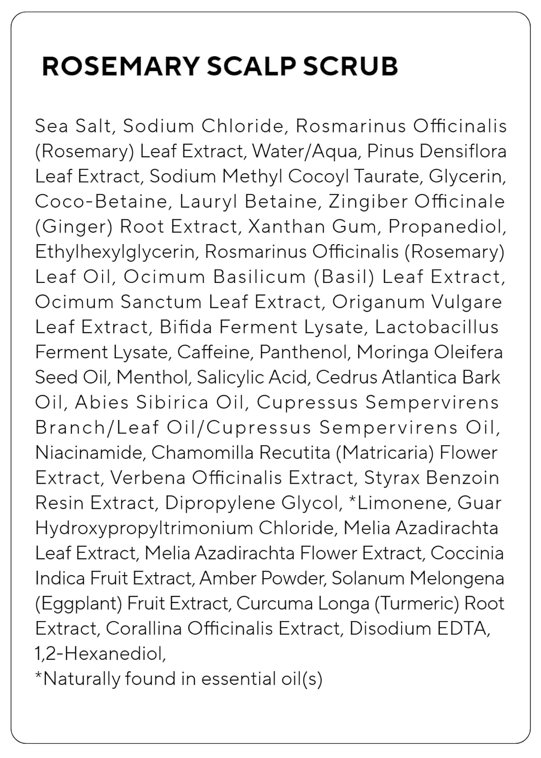 Aromatica Rosemary Scalp Scrub - Exfoliating Treatment for Oily Scalp | 5.82oz / 165g