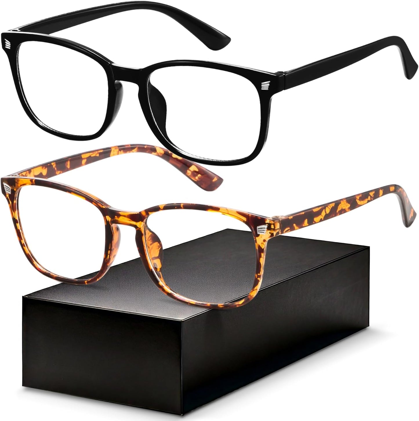 Gaoye Blue Light Blocking Glasses - Square Eyewear Frames for Men & Women | Anti-UV Computer Gaming Specs