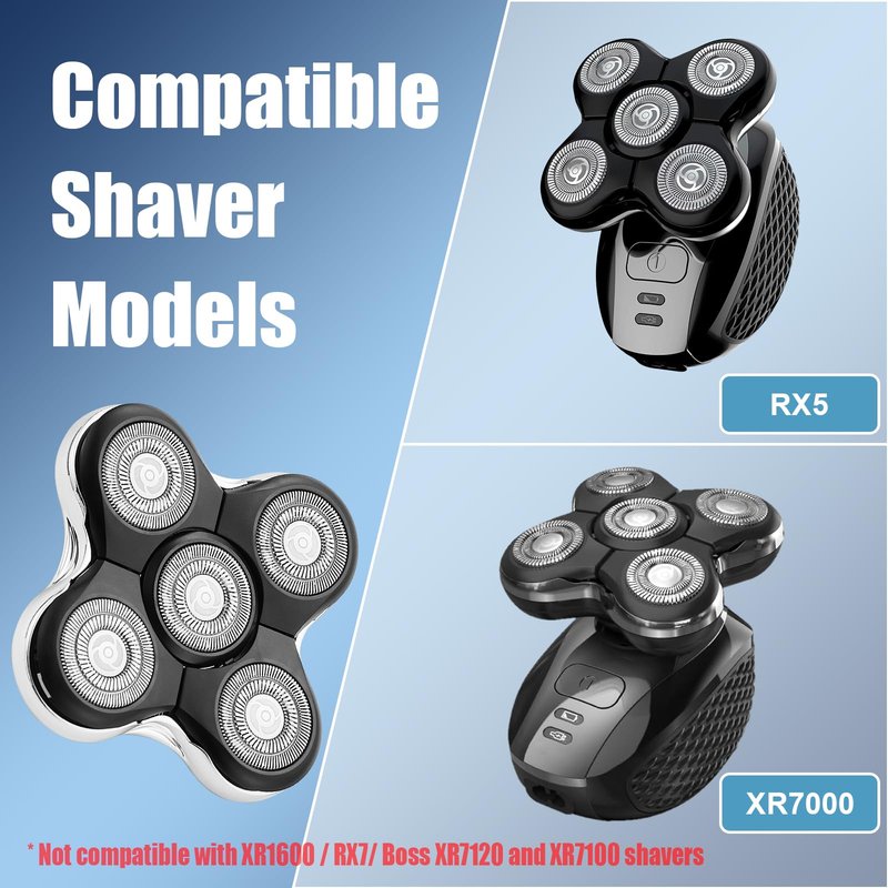 Shaver Replacment Heads Compatible with Remington Balder Pro XR7000 Head Shaver (2 Packs)