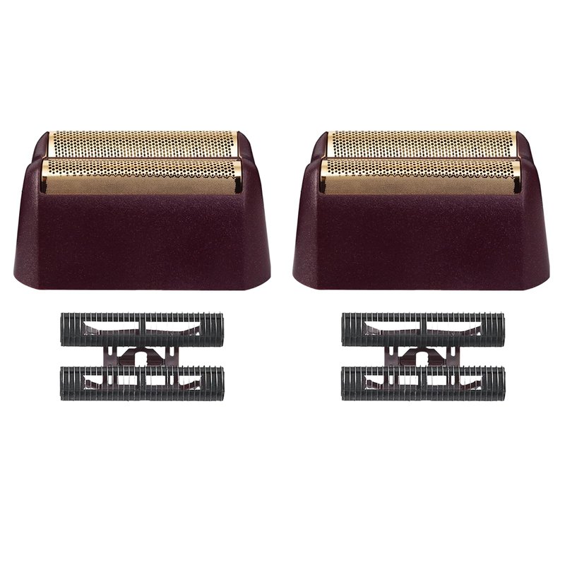 Finale Replacement Foil and Cutter Bar Assembly Compatible with wahl 5 Star Shaver 8061-100 8164,Gold Super Close Shaver Replacement Foil Compatible with wahl Foil Shaver Replacement Head, Red 2-Pack