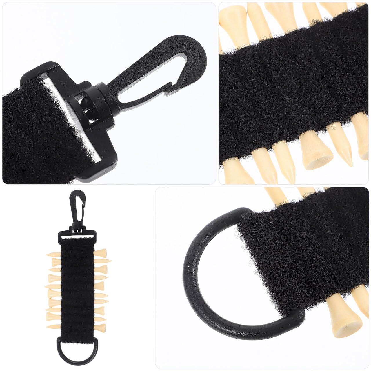 POPETPOP 1 Set of Golf Tee Holder: Hanging Tee Holder for Golf Bag, Portabletee Organizer for Women Men Golfers Bag Pouch Leather Belt Backpack Accessories