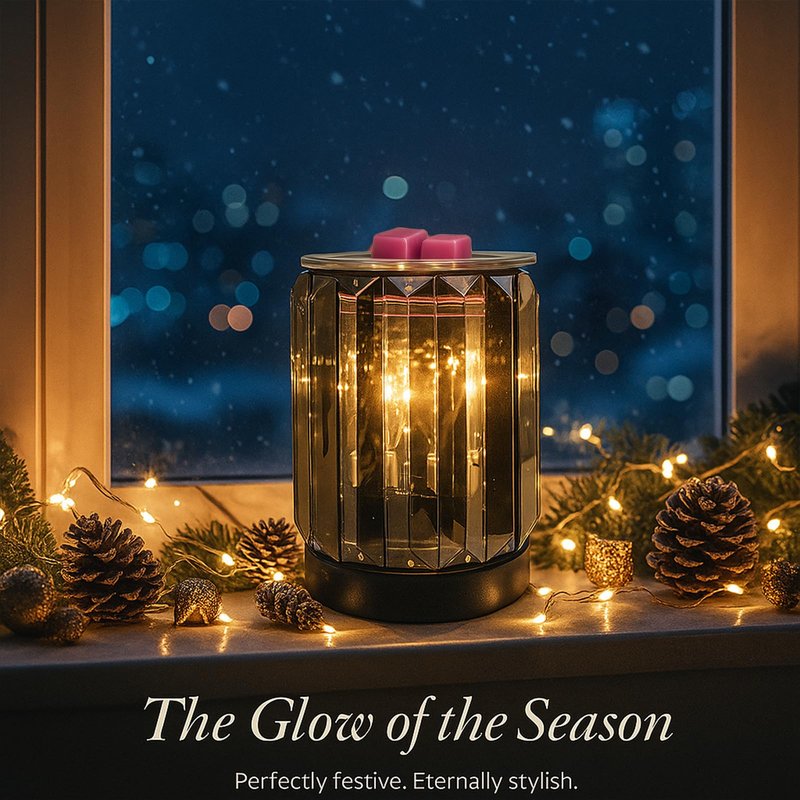 Leyoue Wax Melting Heater Electric Burning Burner Electric Essential Oil Warmer Incense Wax Melt Warmer Night Light Aroma Decorative Lamp for Gifts & Decor(Ironwork Crystal)