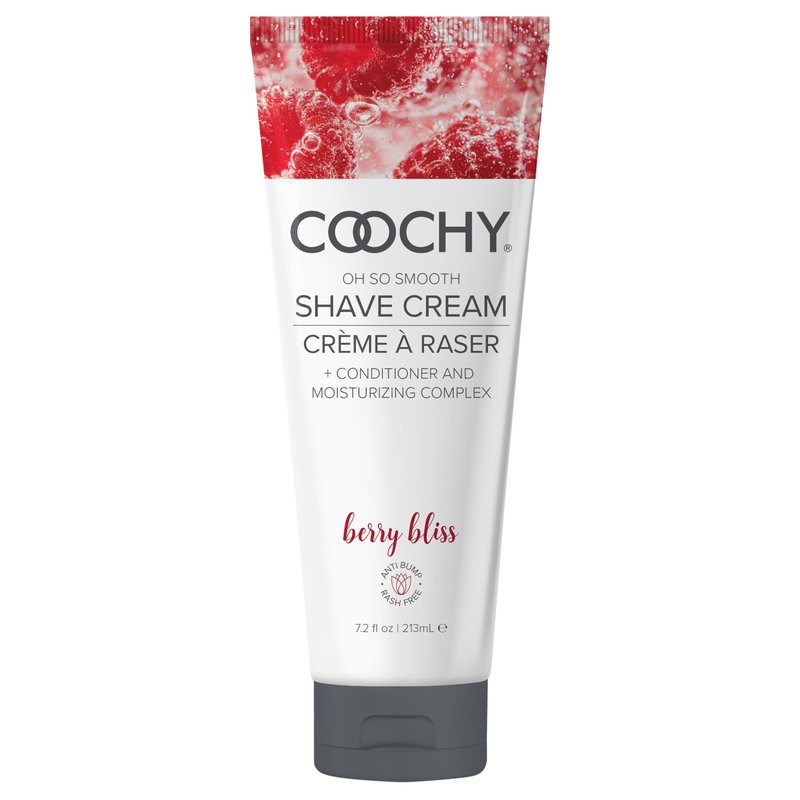 Coochy Shave Cream - Moisturizing Shave Lotion - Gentle Intimate Shaving Cream - For Bikini Area, Underarms, Legs & More - Rash-Free, Hydrating Formula - Berry Bliss - 7.2 oz