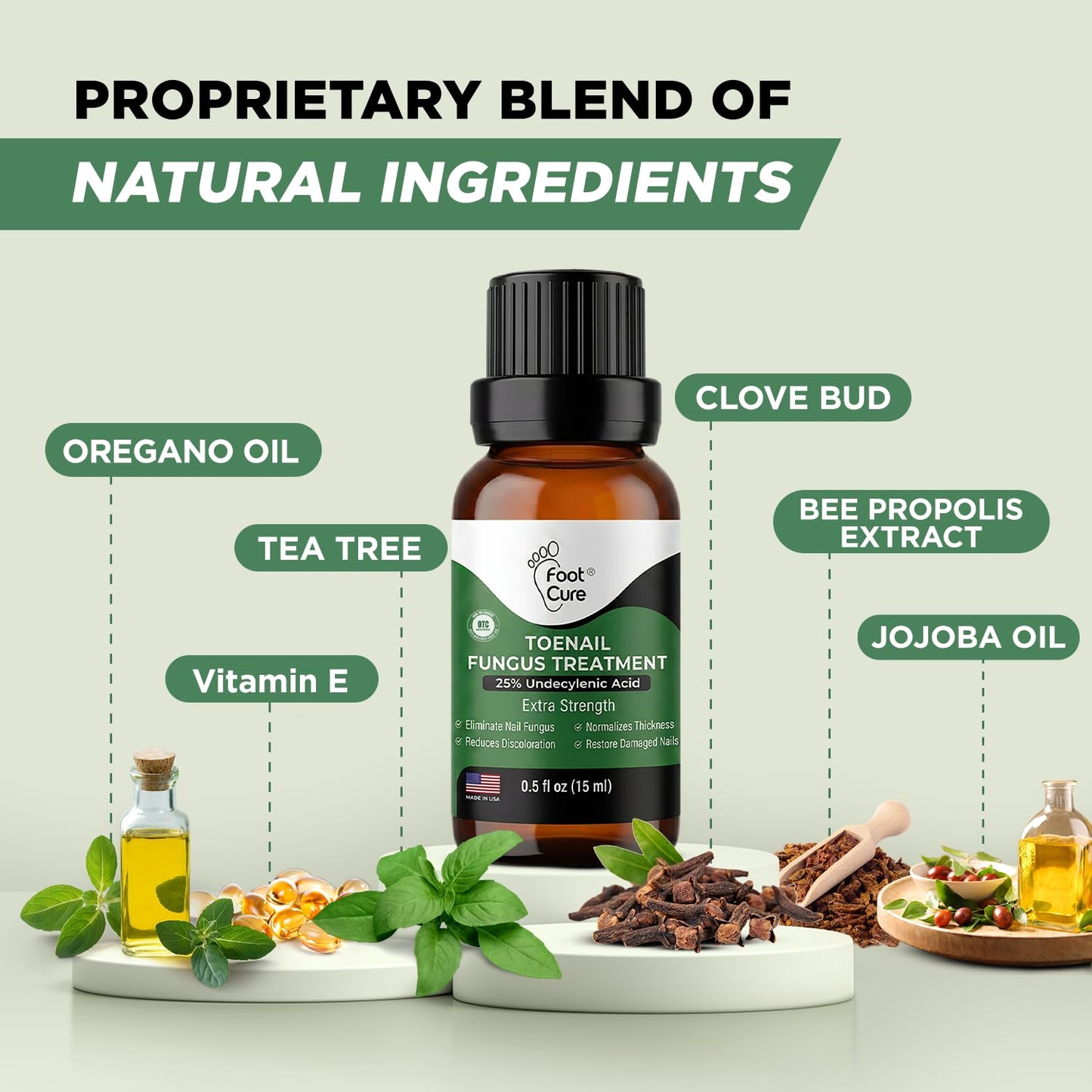 Toenail Fungus Treatment - Extra Strength Nail Repair with Tea Tree & Oregano Oil | Athletes Foot Solution, Made in USA