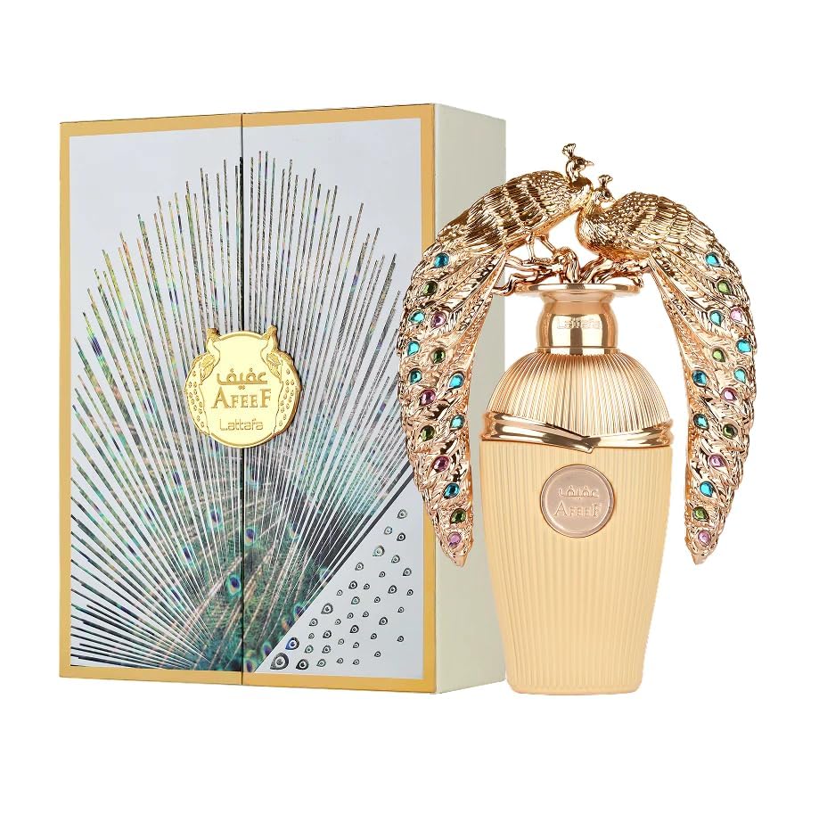 Lattafa Afeef Unisex Eau de Parfum Spray - 3.4 Ounce | Long-Lasting Fragrance