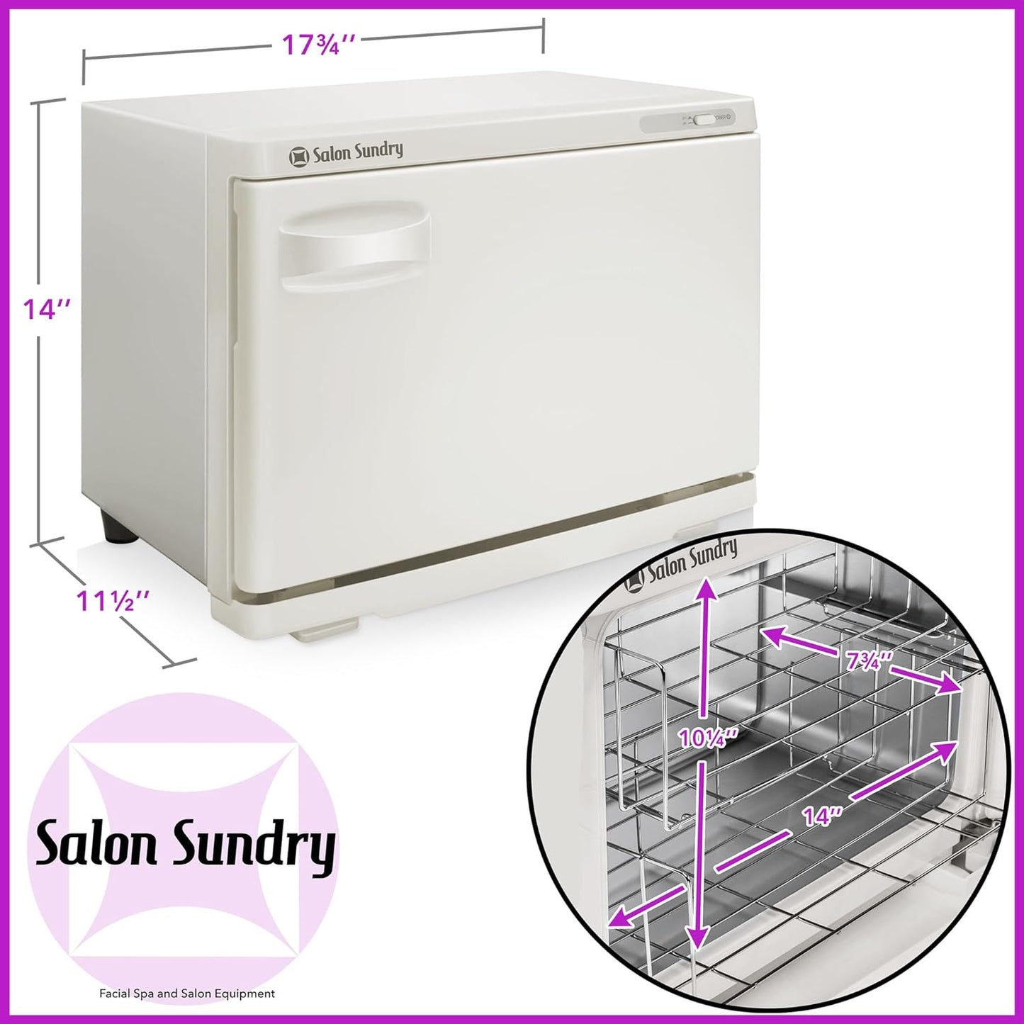 Professional Hot Towel Warmer Cabinet - High Capacity Facial Spa Equipment | White Finish