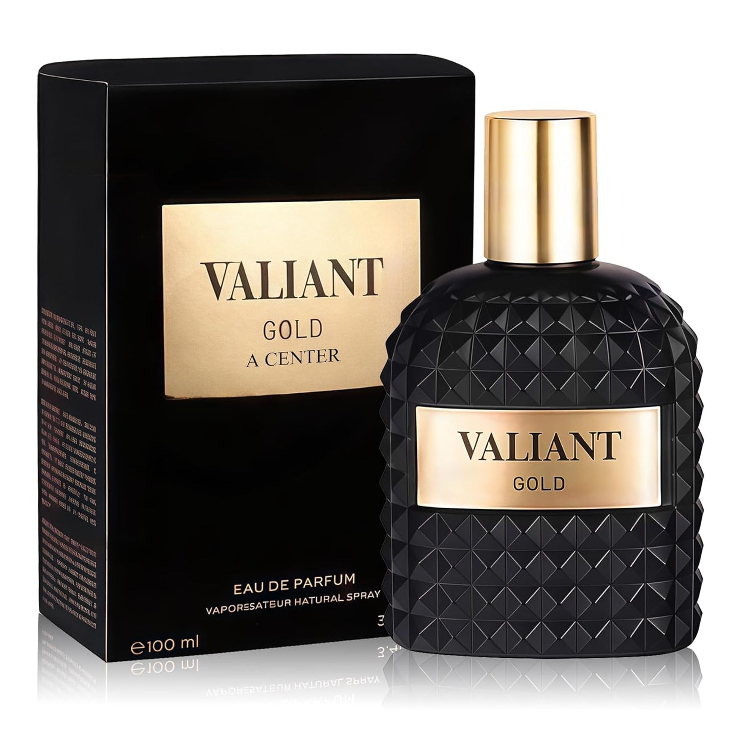 A CENTER Cologne for Men - 3.4 Fl Oz Alcohol-Free Eau de Toilette Spray | Bergamot, Amber & Vanilla Fragrance