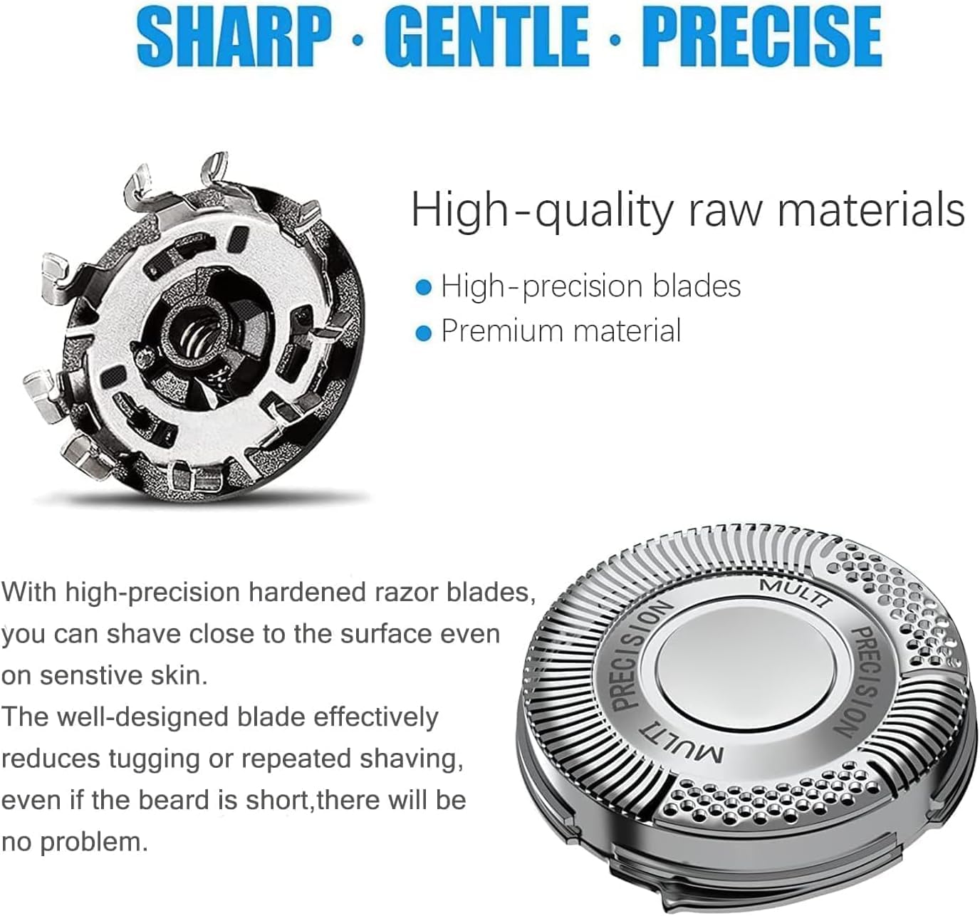 6 Pack SH50 Replacement Shaver Heads Compatible with Philips Norelco Series 5000, SH50 Replacement Blades for Philips Electric Shaving S5510, S5340, S5140
