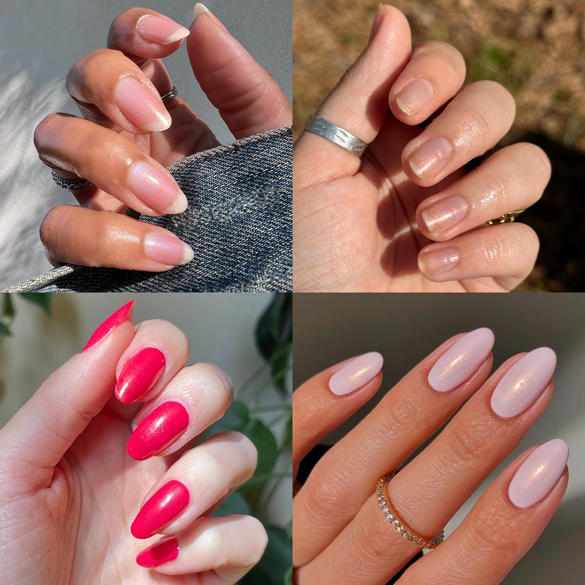 Olive & June Long Lasting Nail Polish Top Coat - Golden Effect | Gel-Like Finish | No Lamp Needed | Lasts up to 10 days | Salon-Quality at Home | Vegan & Cruelty-Free | Chip-Resistant | Gold Shimmer