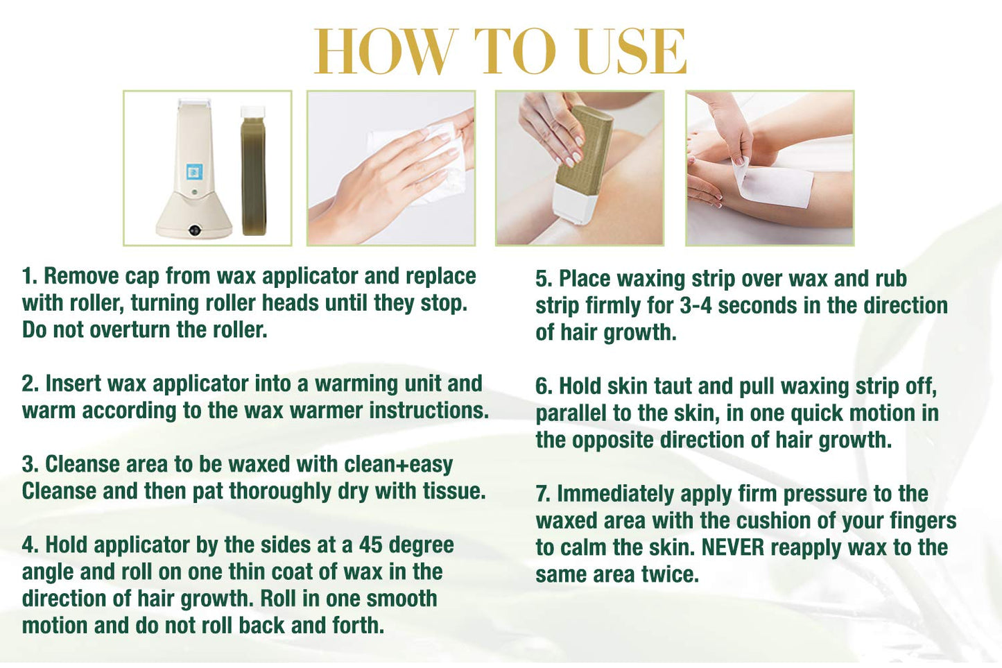 Clean + Easy Large Sensitive Roll On Wax Refill – Large Wax Refill for Cartridges, Quick & Easy Hair Removal, 12 Pack