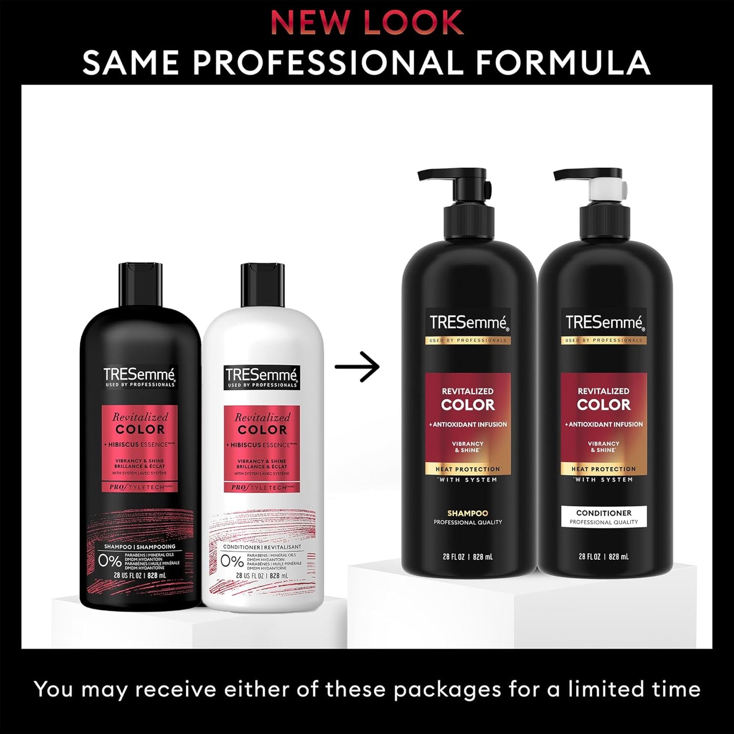 TRESemmé Revitalized Color Shampoo & Conditioner Set - Antioxidant Infusion for Color-Treated Hair | 28 Oz Each