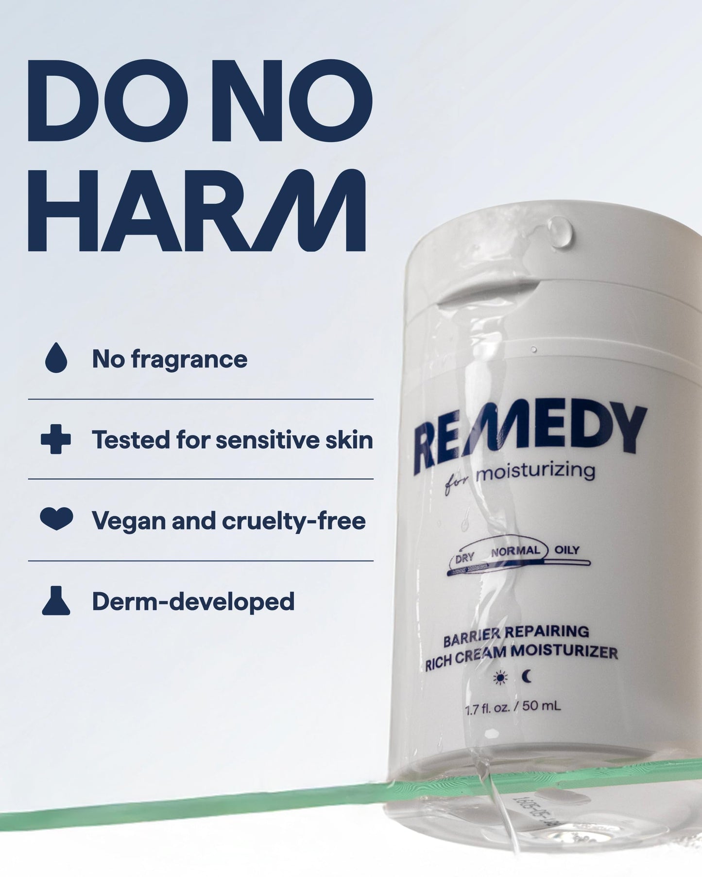 Remedy Rich Barrier Repairing Cream Face Moisturizer | Quadruple Ceramide Complex, Peptides and Squalane | Fragrance Free | Eczema Certified | Dry Sensitive Skin | By Dermatologist Dr Shah | 1.7 fl oz