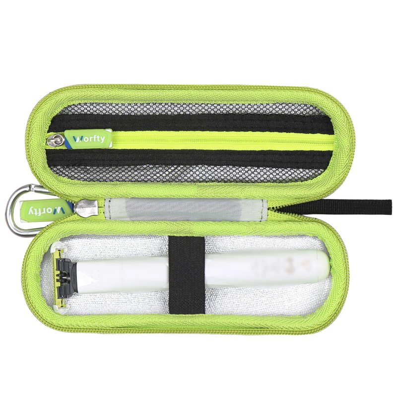 worfty Case for OneBlade Intimate Pubic & Personal Body Groomer Model QP1924/70 Trimmer, Waterproof Protective Bag for QP1924/70 Shaver (Black)