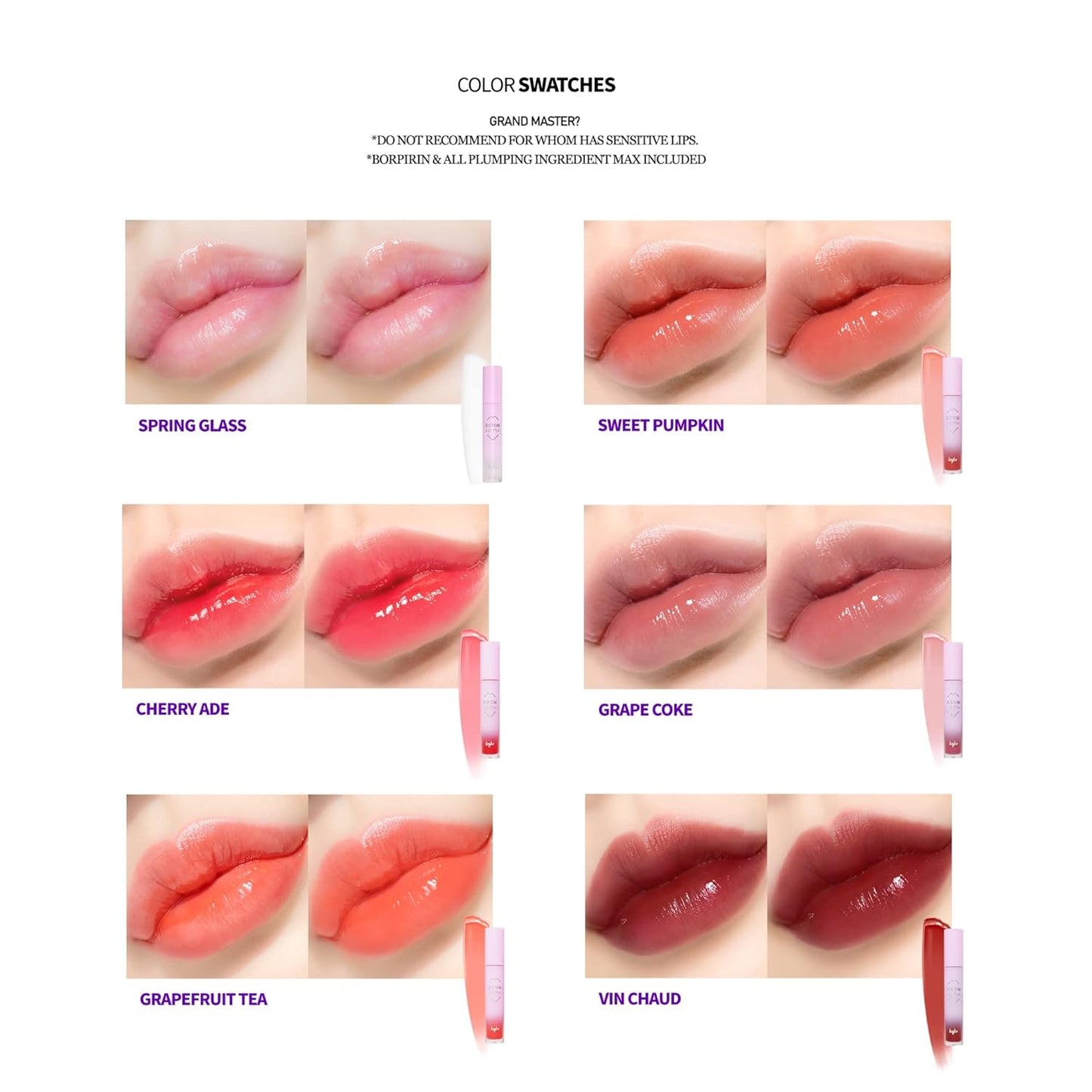 Lip Plumper - Extreme Plumping Clear Gloss | 16 Color Tints & 3-Step Application