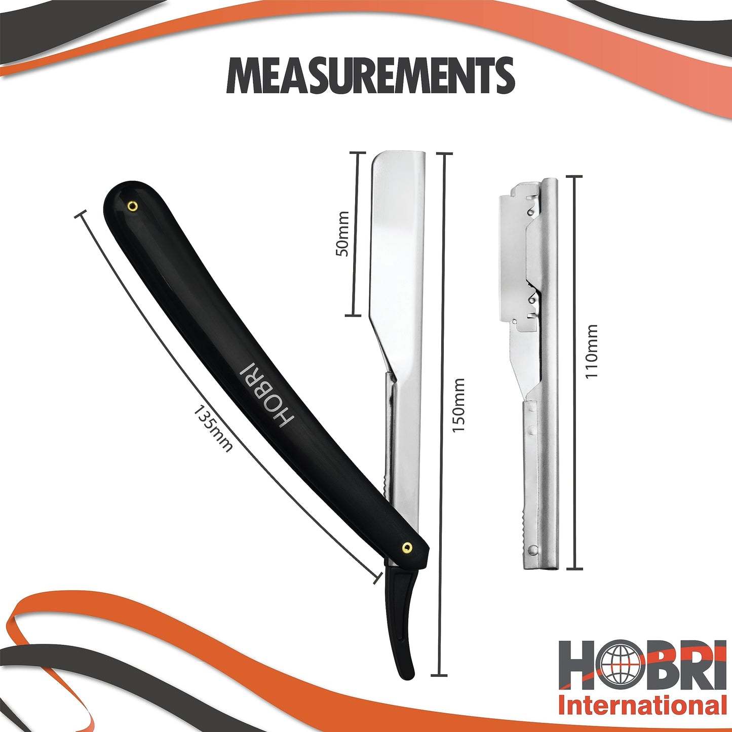 Professional Barber Straight Edge Razor with 10 Blades Men's Manual Shaver Salon Quality Razor