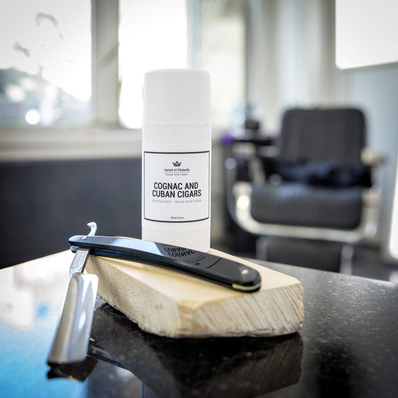 HENRI ET VICTORIA After Shave Balm for Men | Post Shave Balm - | Made by Skilled Artisans | Prevents and Cures Razor Burns | 3,4 oz