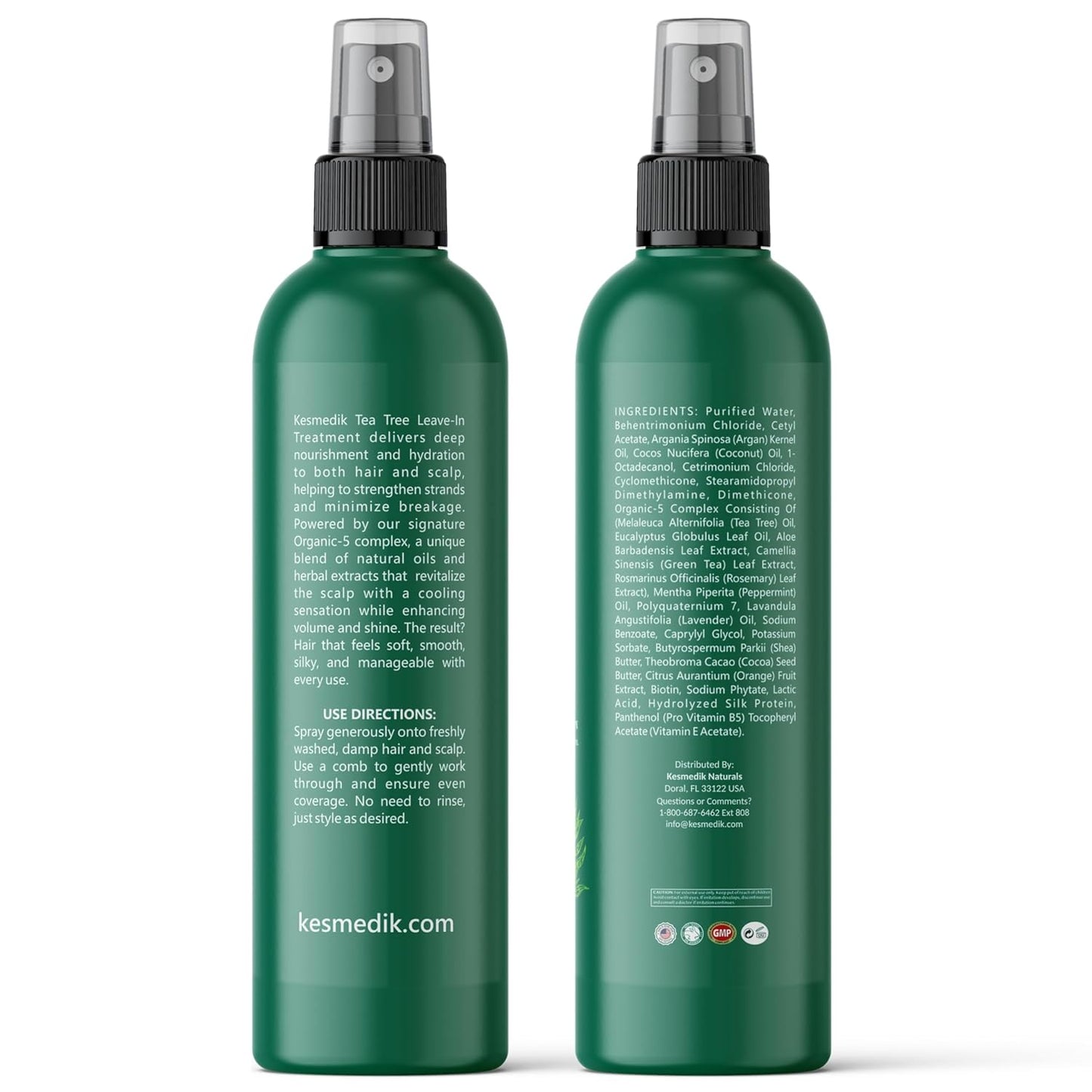Tea Tree Oil Leave-In Conditioner | Anti-Thinning Biotin Treatment for Flaky Itchy Scalp, Sulfate-Free, Unisex
