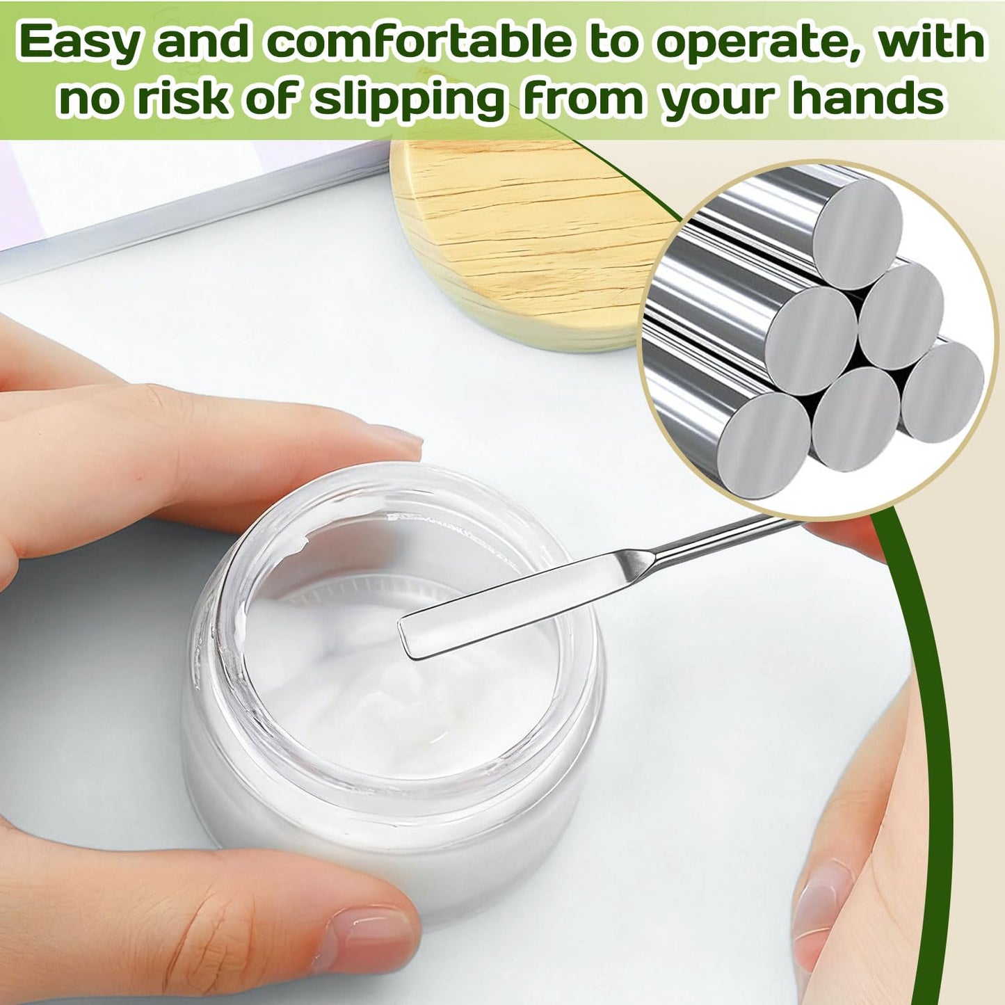 Stainless Steel Lab Spatula Set - Double-Ended Micro Spatulas for Mixing Cosmetics | 3 Pieces