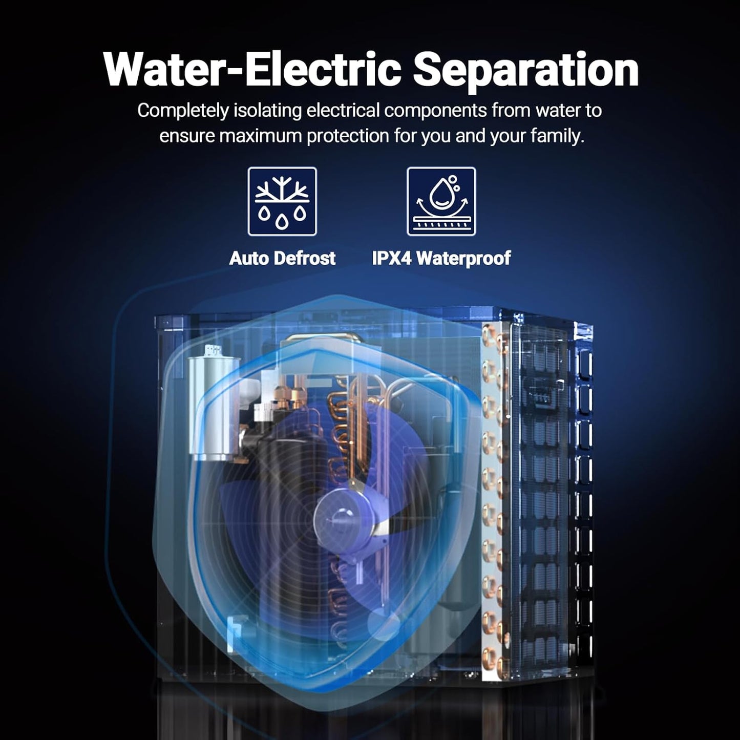 H5 Swimming Pool Heat Pump - 18,000 BTU | High Efficiency, Smart WiFi Control, 5,000 Gal Capacity