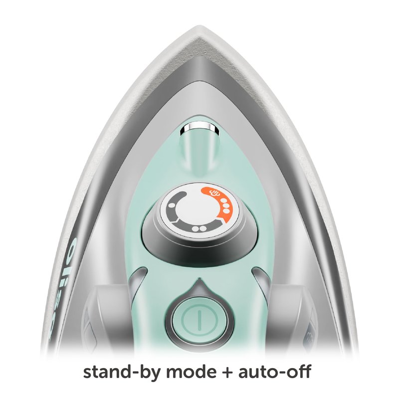 oliso M3Pro Project Steam Iron with Solemate – 1000W Ceramic Soleplate Iron and LED Light for Sewing, Quilting, Crafting, and Travel – Aqua