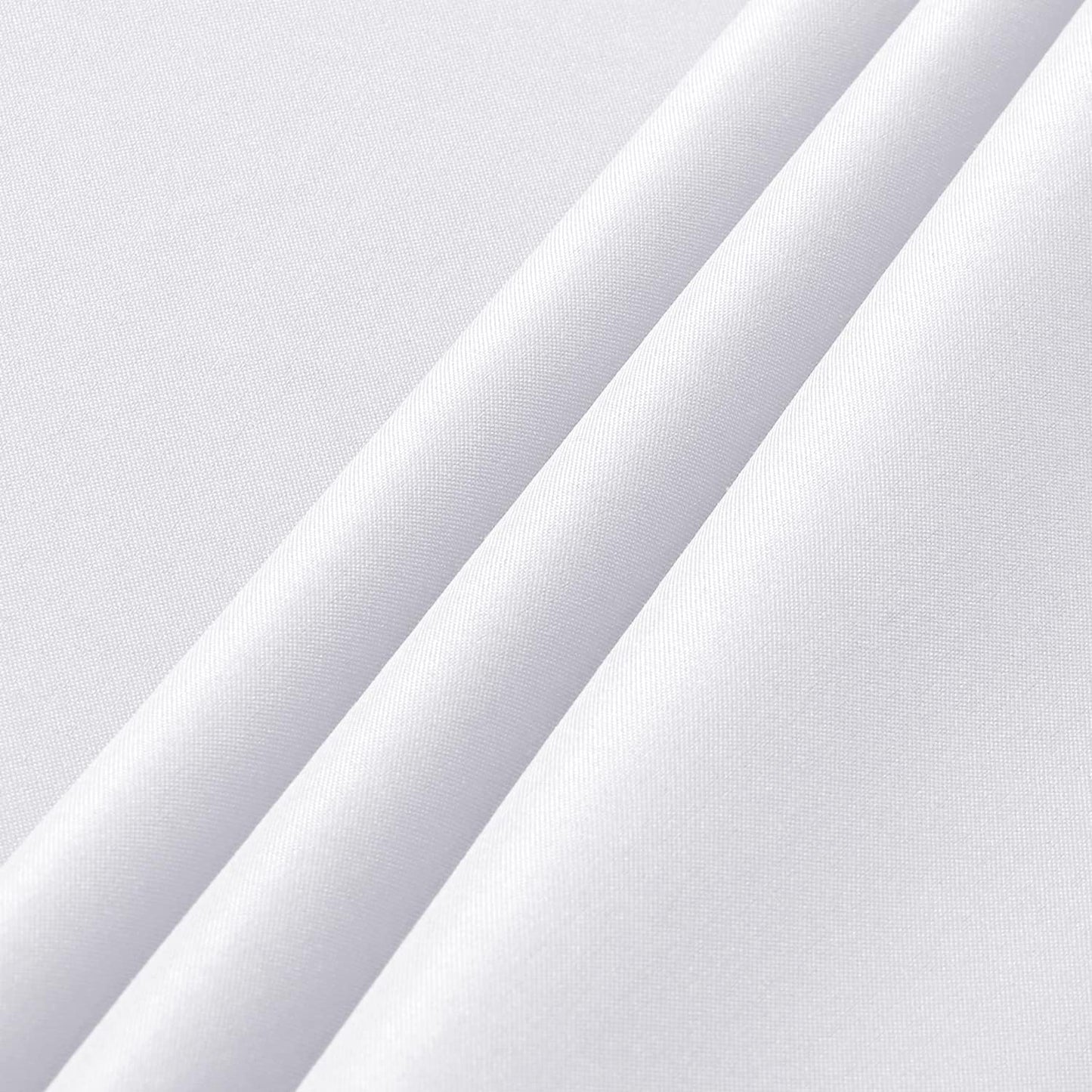 White Rectangle Tablecloth 60 x 102 Inch - Stain & Wrinkle Resistant Polyester for Dining, Buffets & Camping