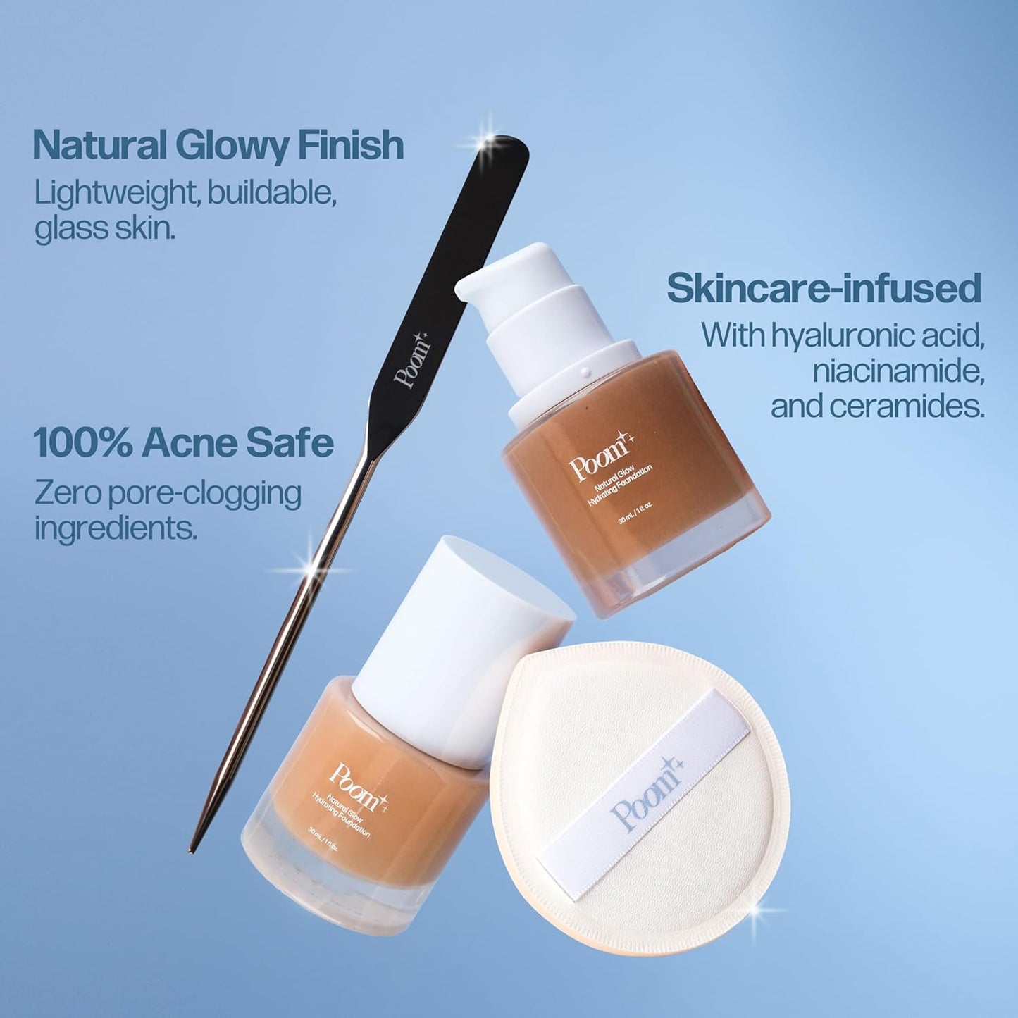 Natural Glow Hydrating Foundation - Tan Neutral #400 | Long-Lasting Moisture & Flawless Finish