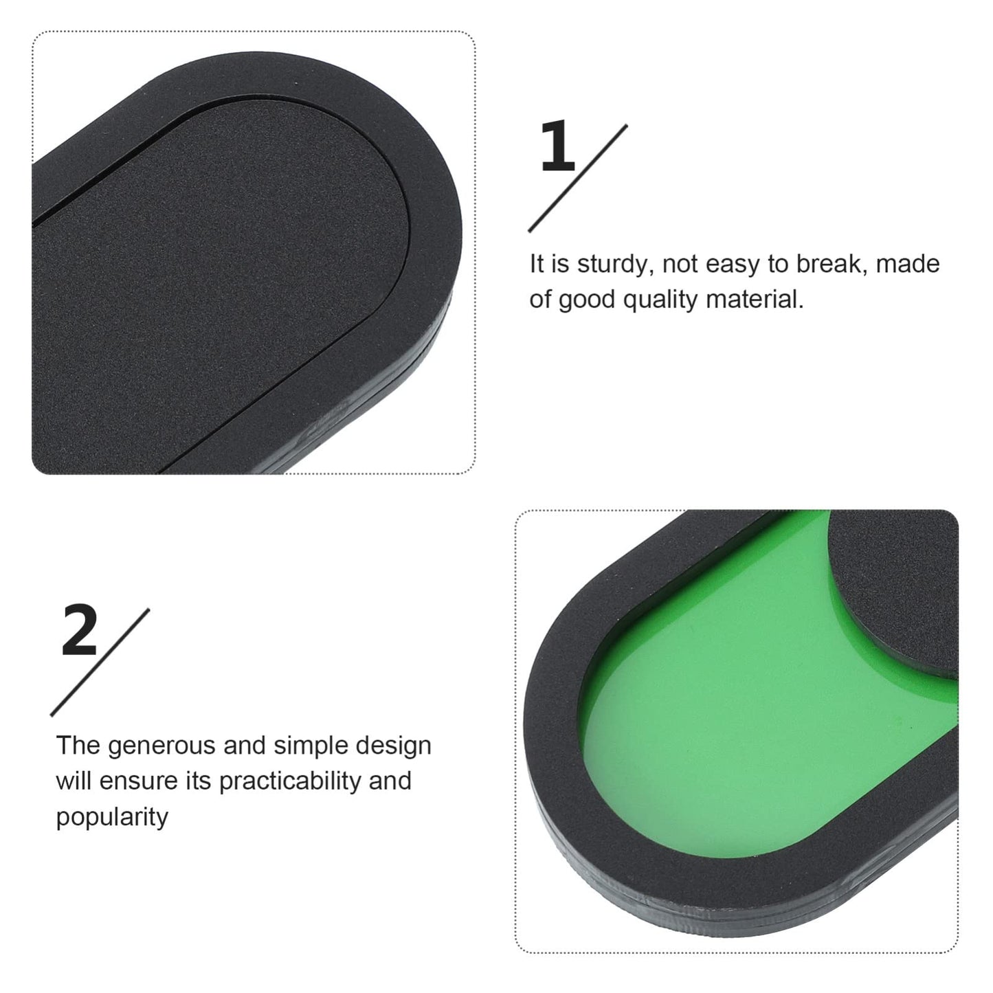 POPETPOP Vacant Occupied Privacy Sign: Do Not Disturb Office Door Sign for Home Restroom Conference Hotels Hospital - Red Green Flip, 3.9'' - Black