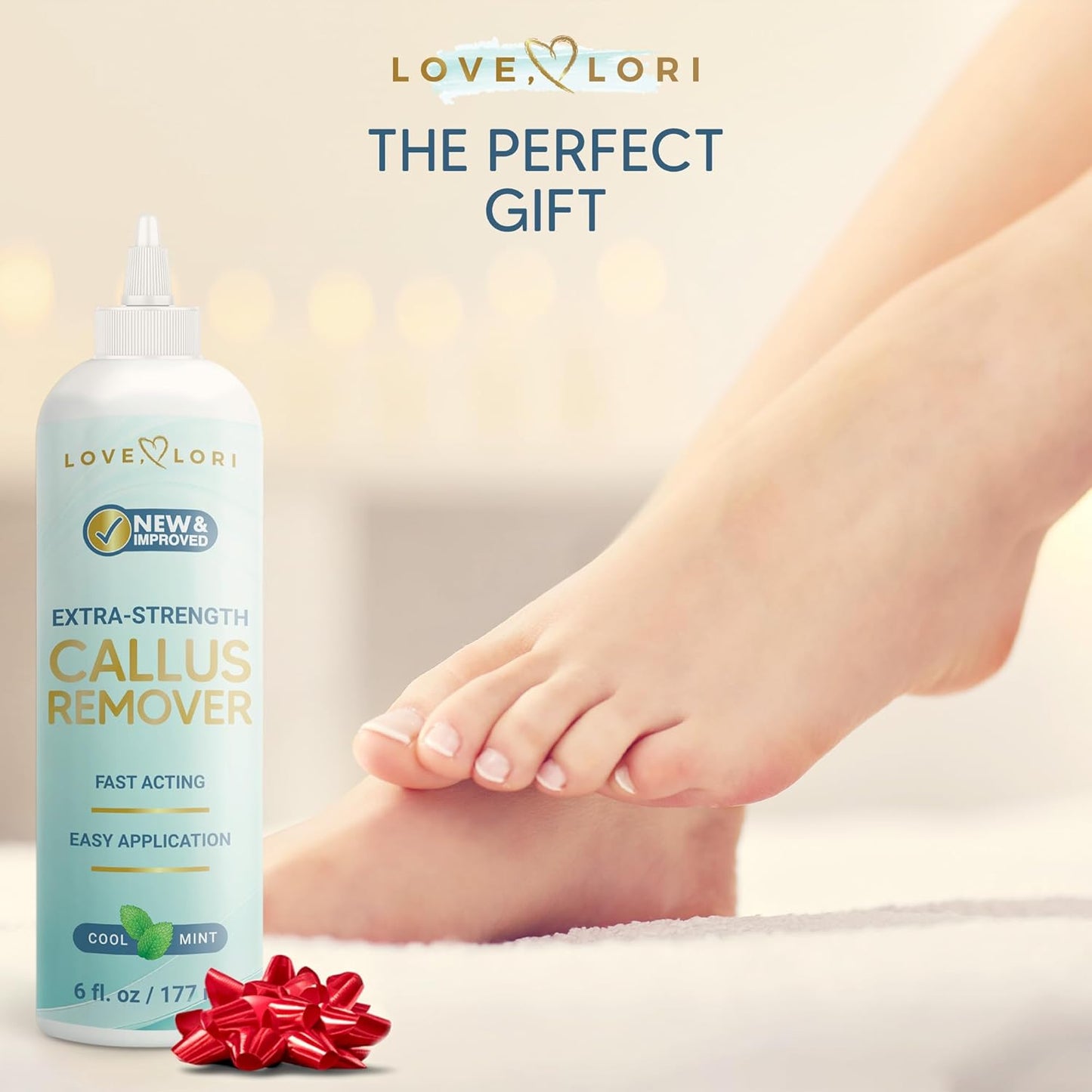 Callus Remover Gel for Feet - Extra Strength Foot Care Scrubber | 6oz Pedicure Tool